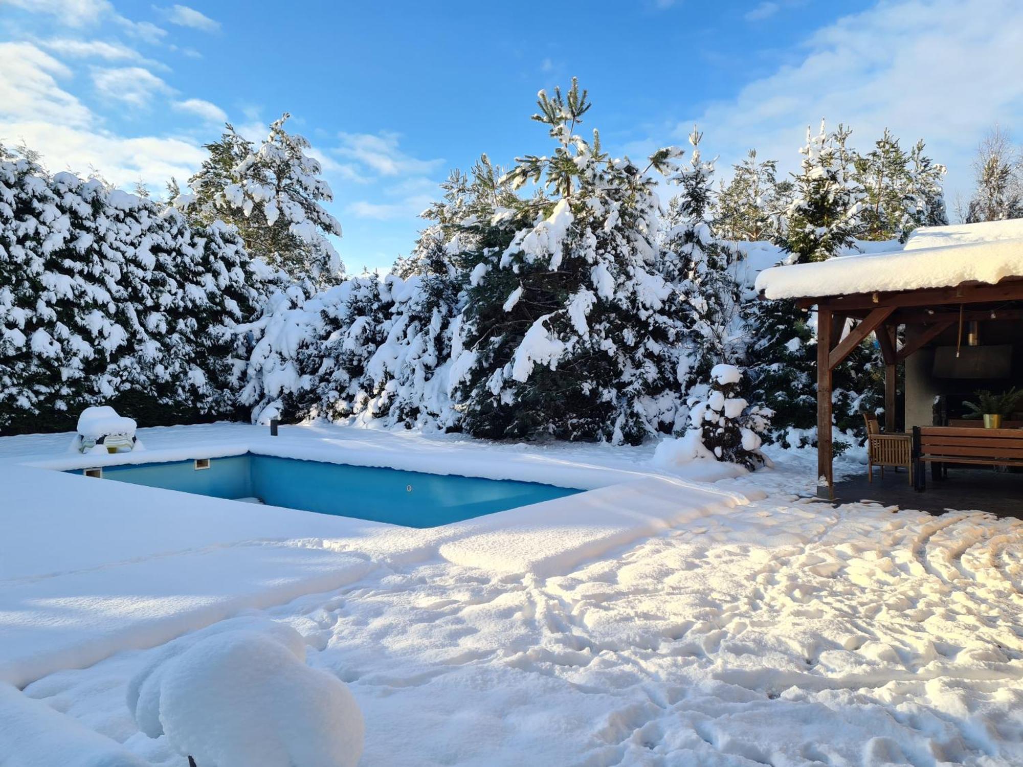 Wigwam Dom Z Basenem Na Kaszubach Villa Sulęczyno Eksteriør billede